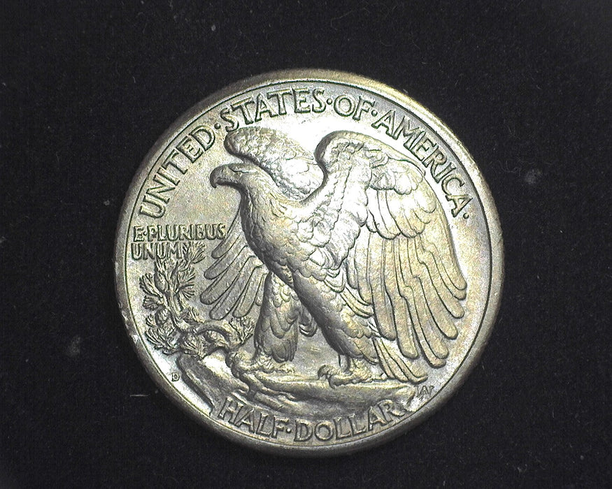 1942 D Liberty Walking Half Dollar AU - US Coin