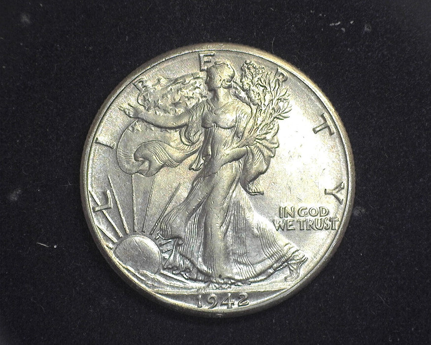 1942 D Liberty Walking Half Dollar AU - US Coin