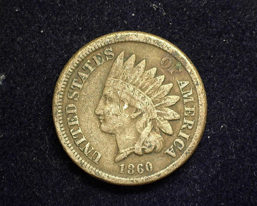 1860 Indian Head Penny/Cent VG/F - US Coin