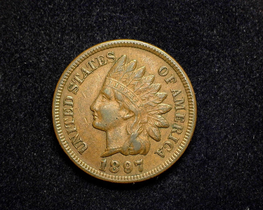 1897 Indian Head Penny/Cent VF/Xf - US Coin