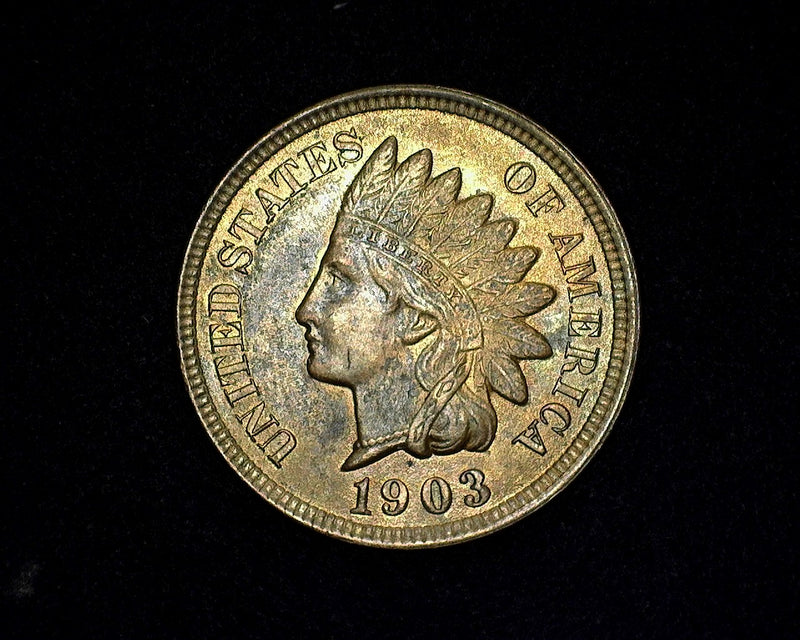 1903 Indian Head Penny/Cent BU Choice - US Coin