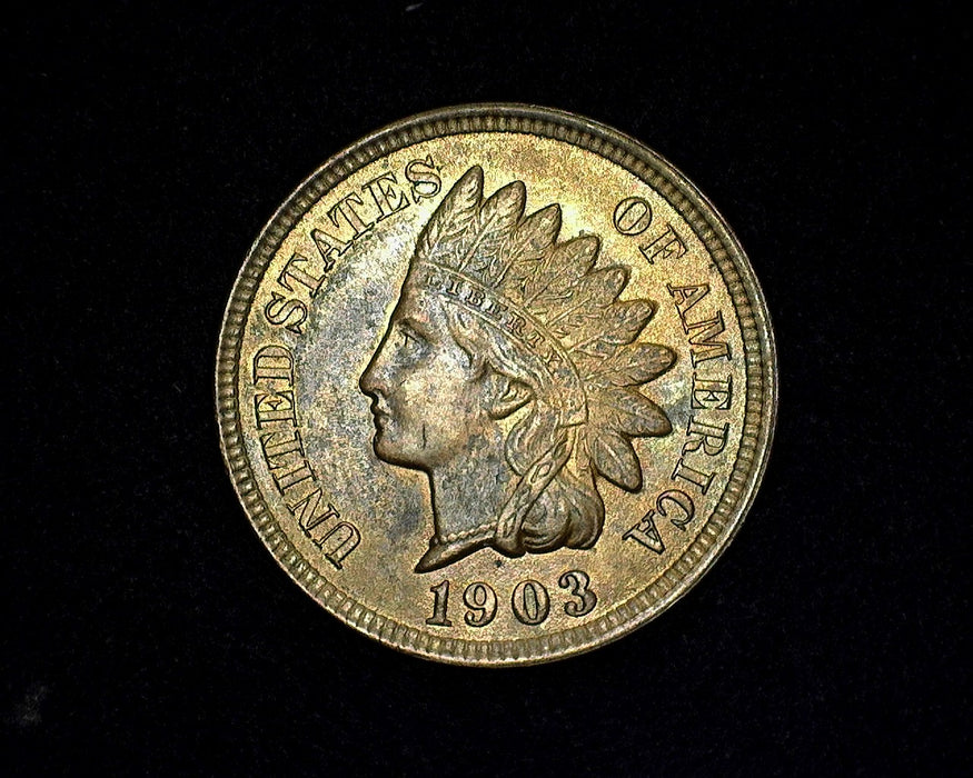 1903 Indian Head Penny/Cent BU Choice - US Coin