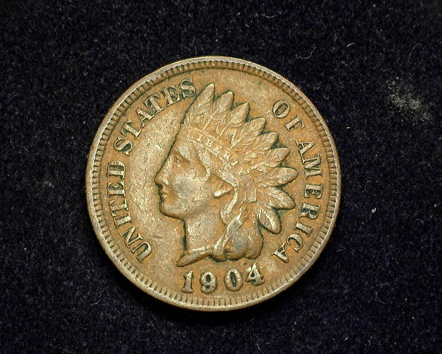 1904 Indian Head Penny/Cent VF/Xf - US Coin