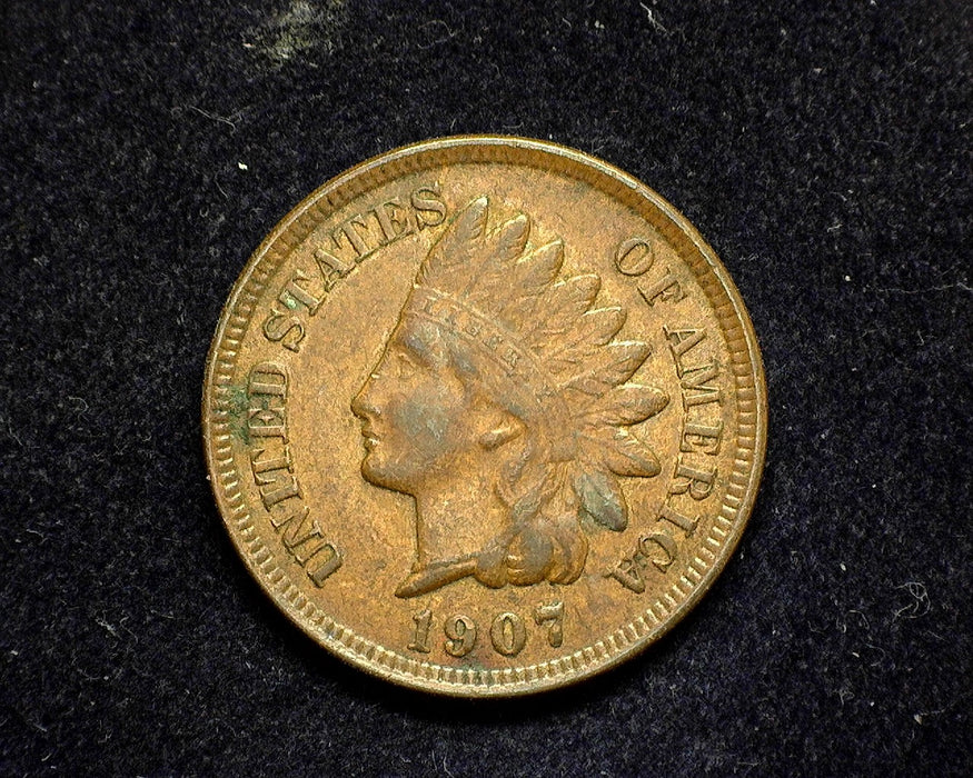 1907 Indian Head Penny/Cent XF - US Coin