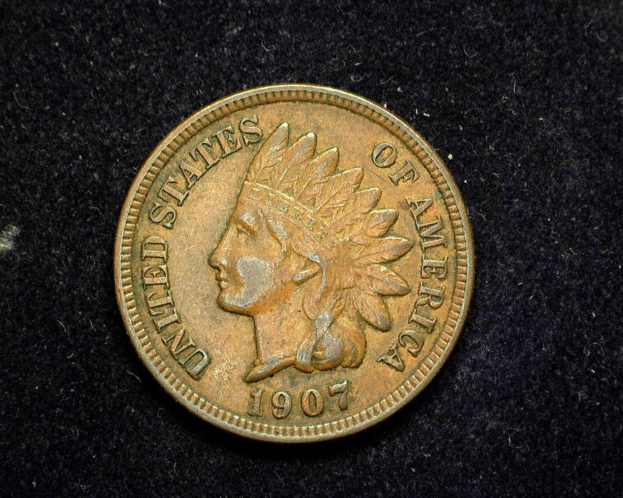 1907 Indian Head Penny/Cent VF/XF - US Coin