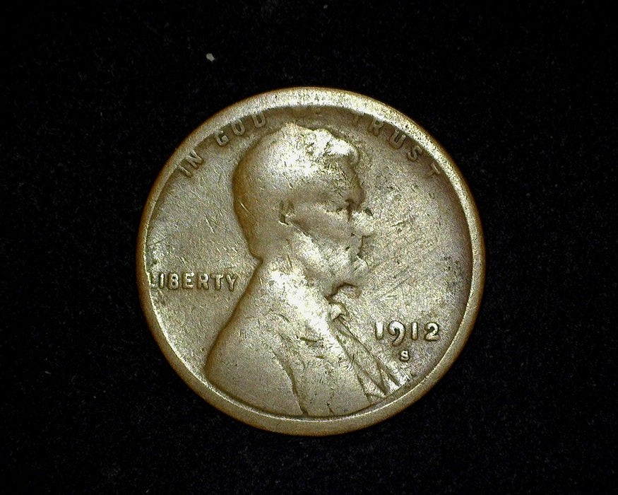 1912 S Lincoln Wheat Penny/Cent AG - US Coin