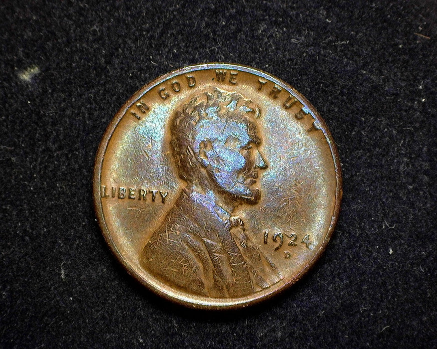 1924 D Lincoln Wheat Penny/Cent VG - US Coin