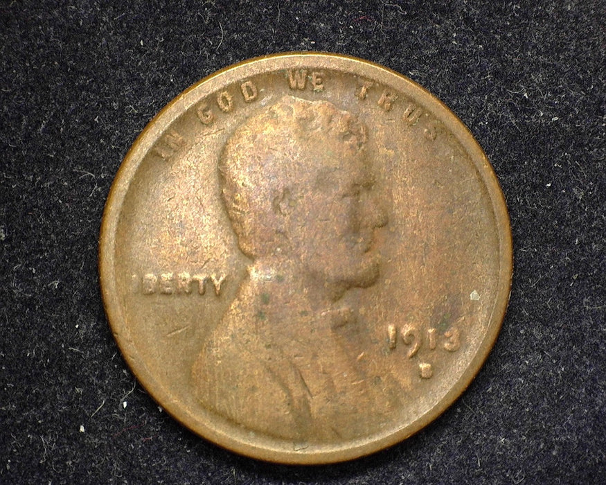 1913 S Lincoln Wheat Cent VG Slight pitting - Coin