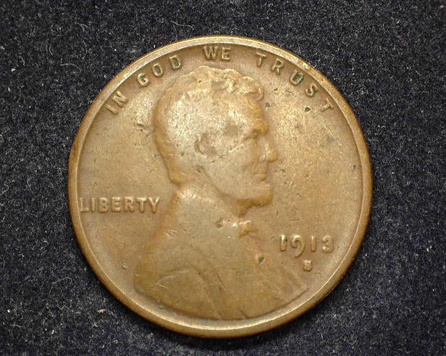 1913 S Lincoln Wheat Cent G - Coin