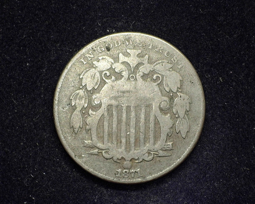 1871 Shield Nickel VG - US Coin