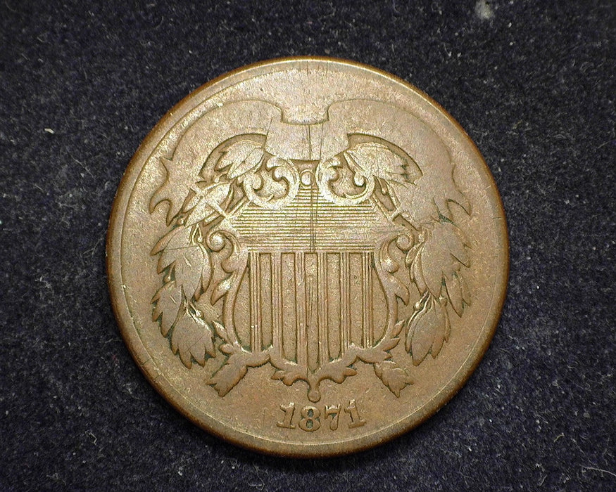 1871 Two Cent Piece G - US Coin