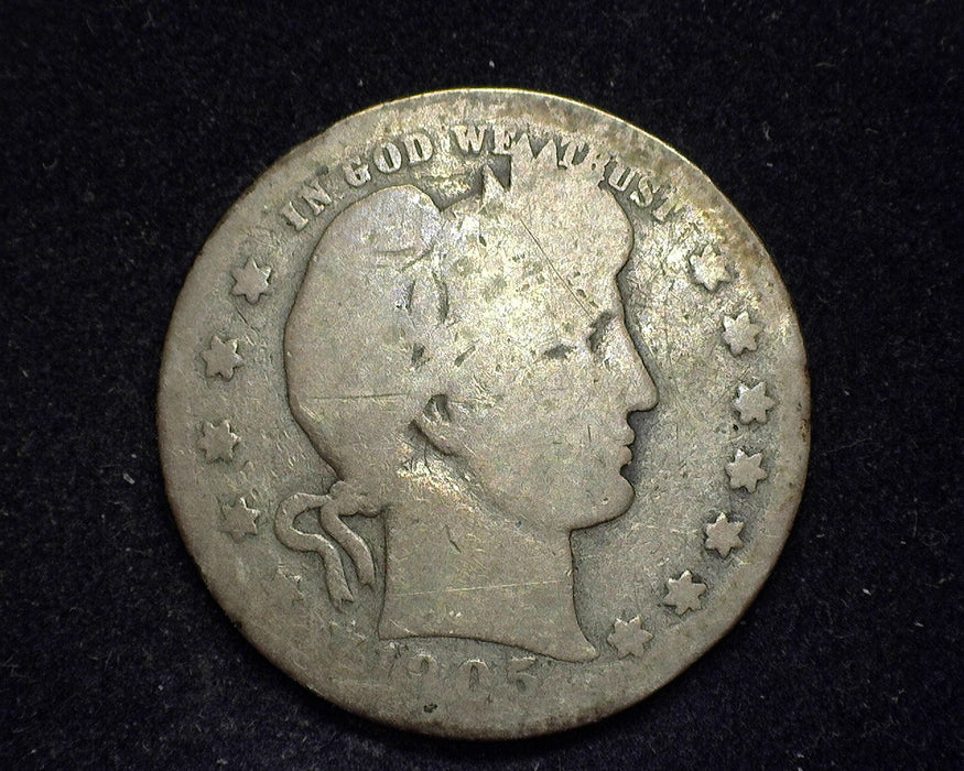 1905 S Barber Quarter AG/G - US Coin