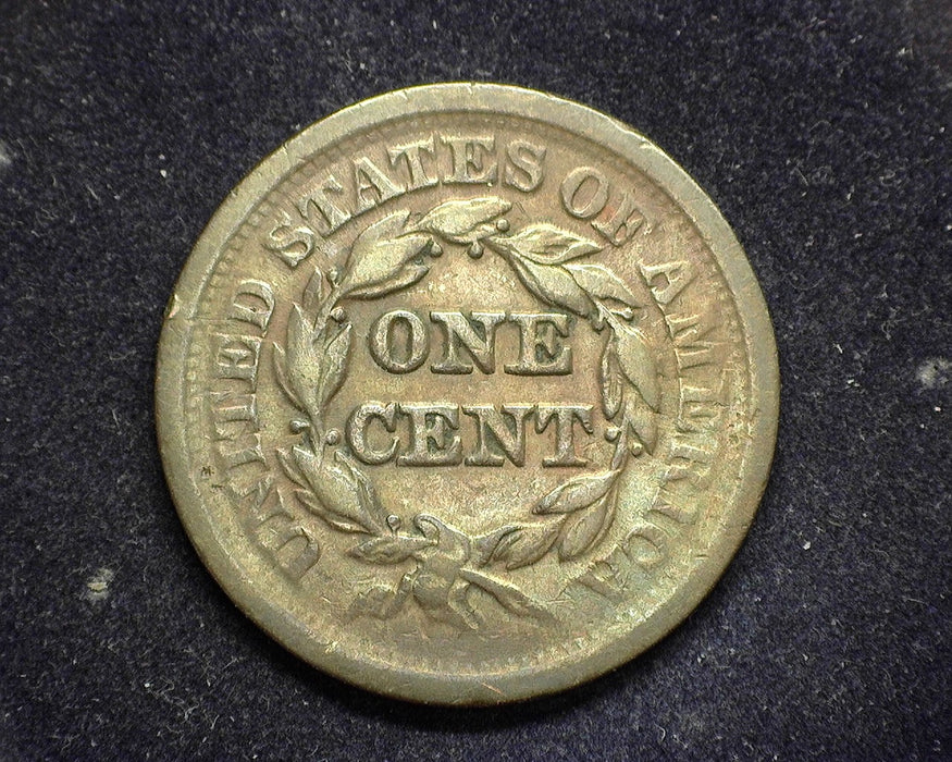 1852 Large Cent Coronet F/VF - US Coin