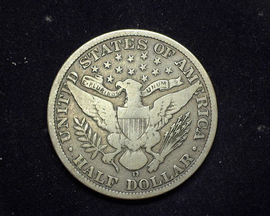 1906 D Barber Half Dollar VG - US Coin