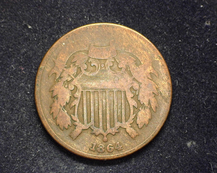 1864 Two Cent Piece G - US Coin