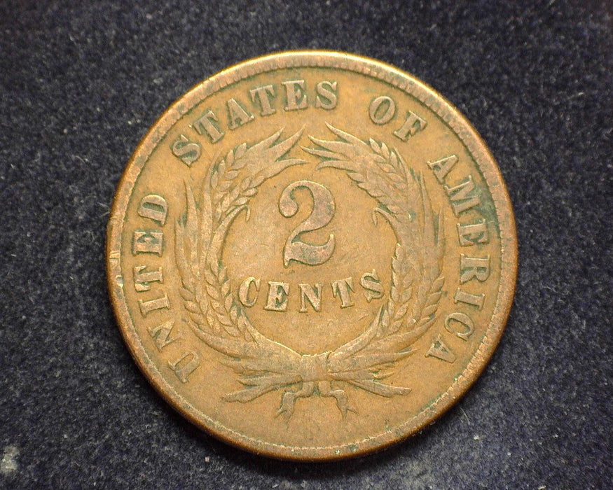 1865 Two Cent Piece G - US Coin