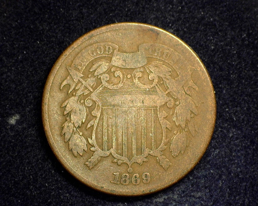 1869 Two Cent Piece G - US Coin