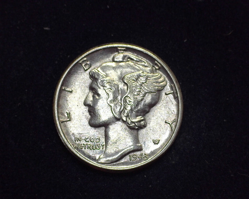 1943 Mercury Dime BU - US Coin