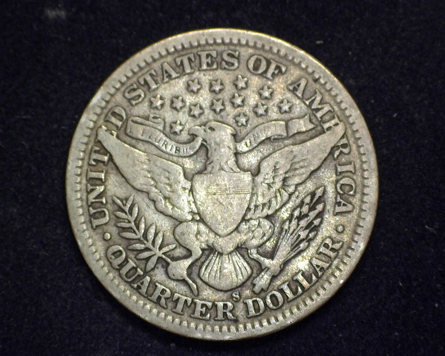1909 S Barber Quarter F - US Coin