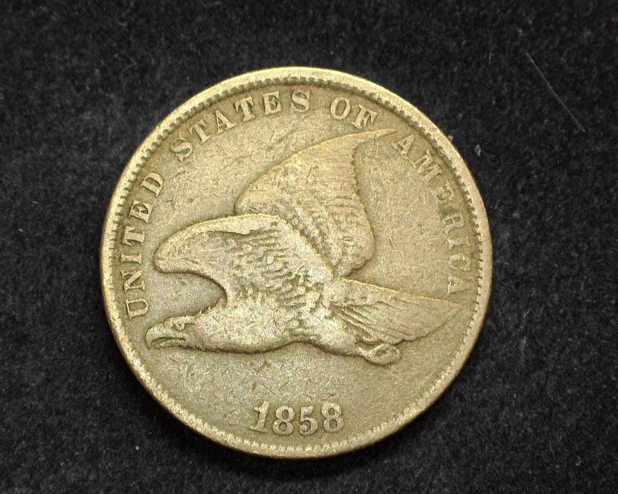 1858 Small letter Flying Eagle Penny/Cent VG - US Coin