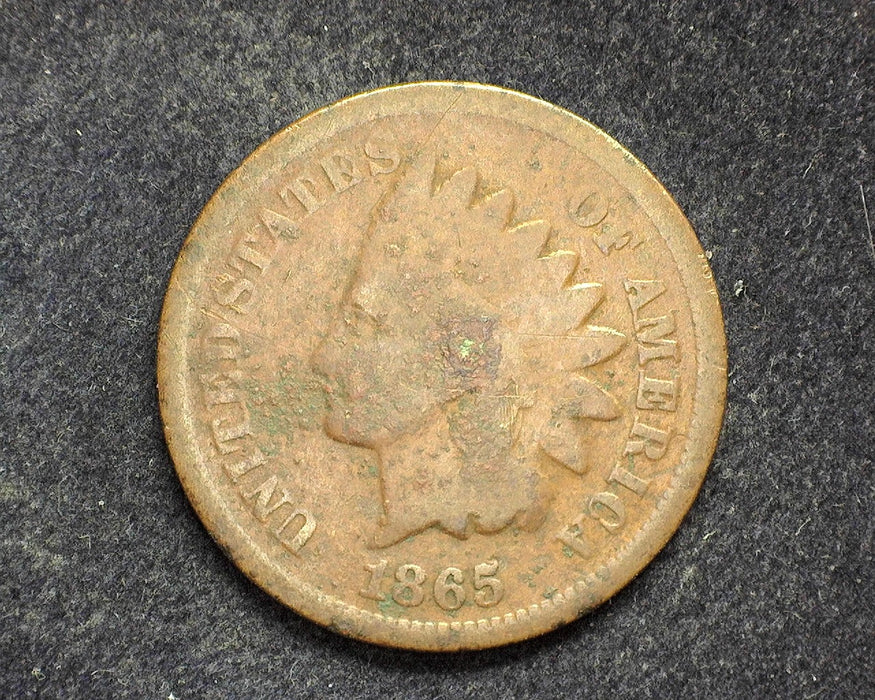 1865 Indian Head Penny/Cent G Pitting - US Coin