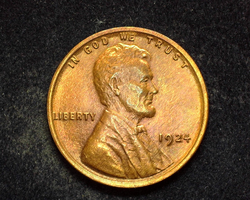 1924 Lincoln Wheat Penny/Cent BU Red - US Coin