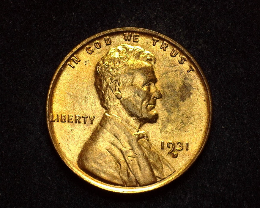 1931 D Lincoln Wheat Penny/Cent AU - US Coin