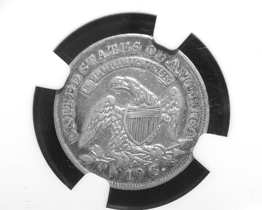 1835 Capped Bust Dime VF NGC Improperly cleaned - US Coin