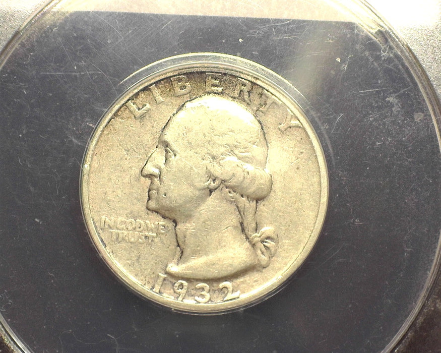 1932 S Washington Quarter VF 30 ANACS Cleaned - US Coin