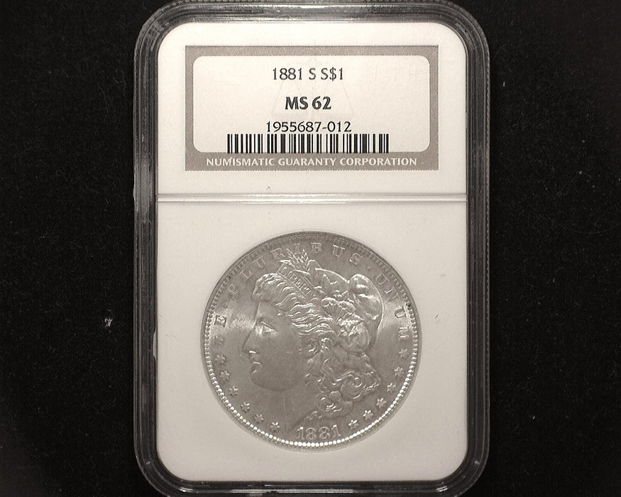 1881 S Morgan Dollar MS62 NGC - US Coin