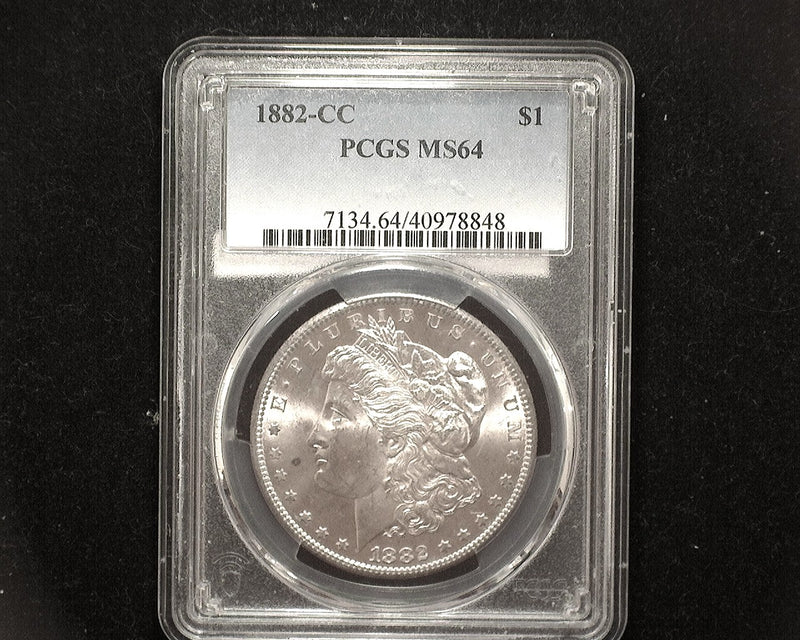 1882 CC Morgan Dollar MS64 PCGS - US Coin