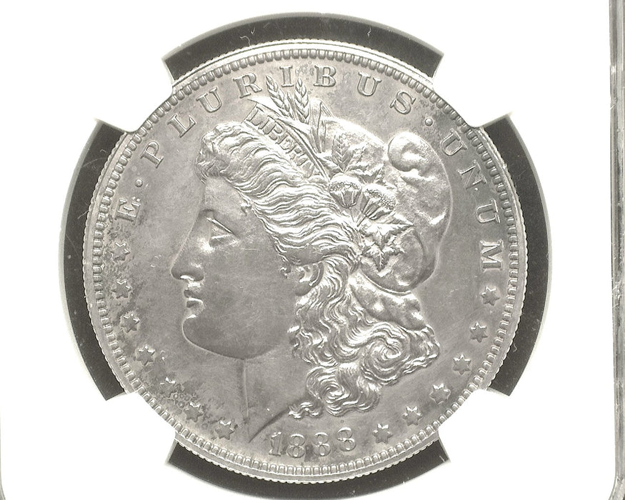 1888 Morgan Dollar PF61 NGC Rare proof with only 833 made. Nice coin with dark toning. - US Coin