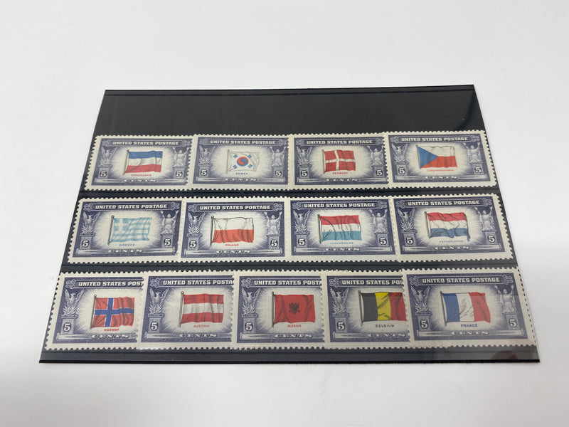 USPS 1943-1944 Overrun Nations Issue Stamp Collection Gift Set US Stamp
