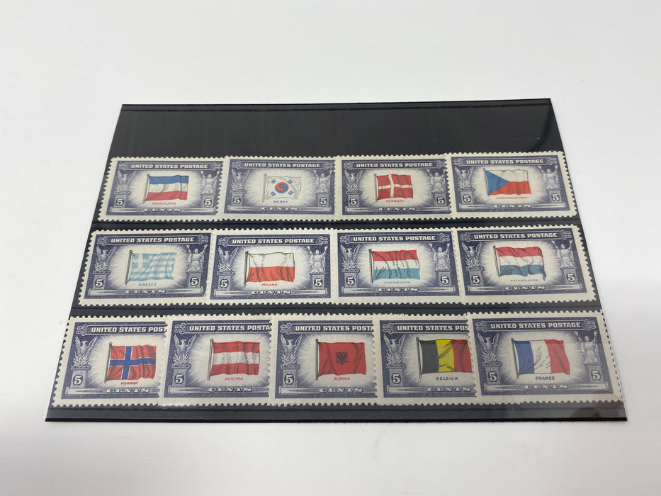 USPS 1943-1944 Overrun Nations Issue Stamp Collection Gift Set US Stamp