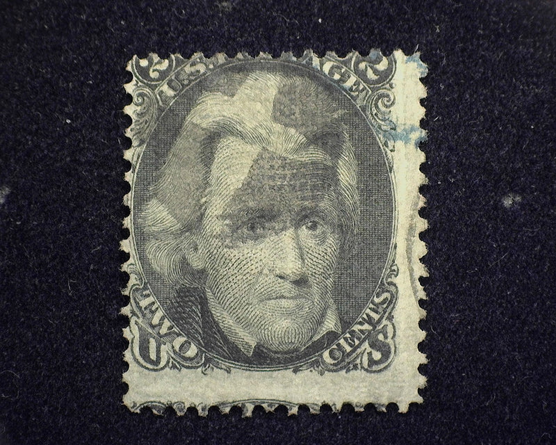 #85b Scarce Z grill. Great intense color. F Used - US Stamp