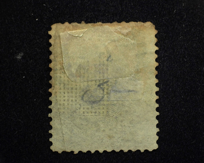 #91 Some perf toning at top and crease. F Used - US Stamp