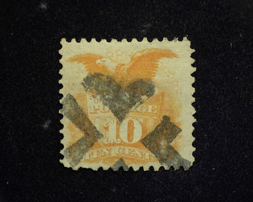 #116 Rich color with segmented cork cancel. VF Used US Stamp