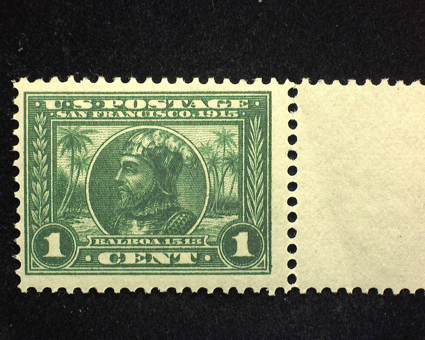 #397 1c Panama Pacific Fresh sheet margin. Mint F/VF NH US Stamp