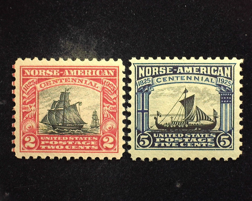 #620, 621 1920 Norse American Choice Mint XF NH US Stamp