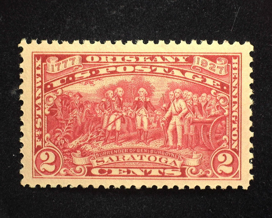 #644 2c Burgoyne Choice large margin stamp. Mint XF/S NH US Stamp