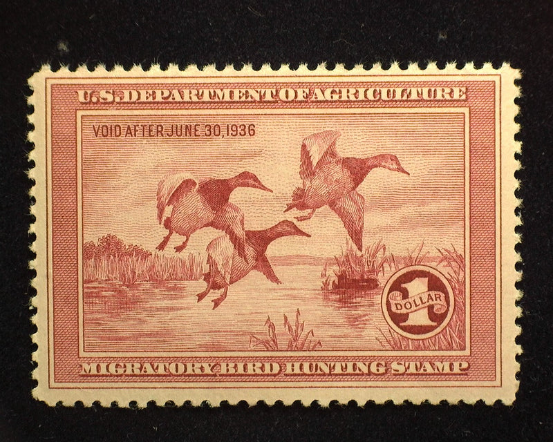 #RW2 $1.00 Hunting Permit. Mint F/VF NH - US Stamp