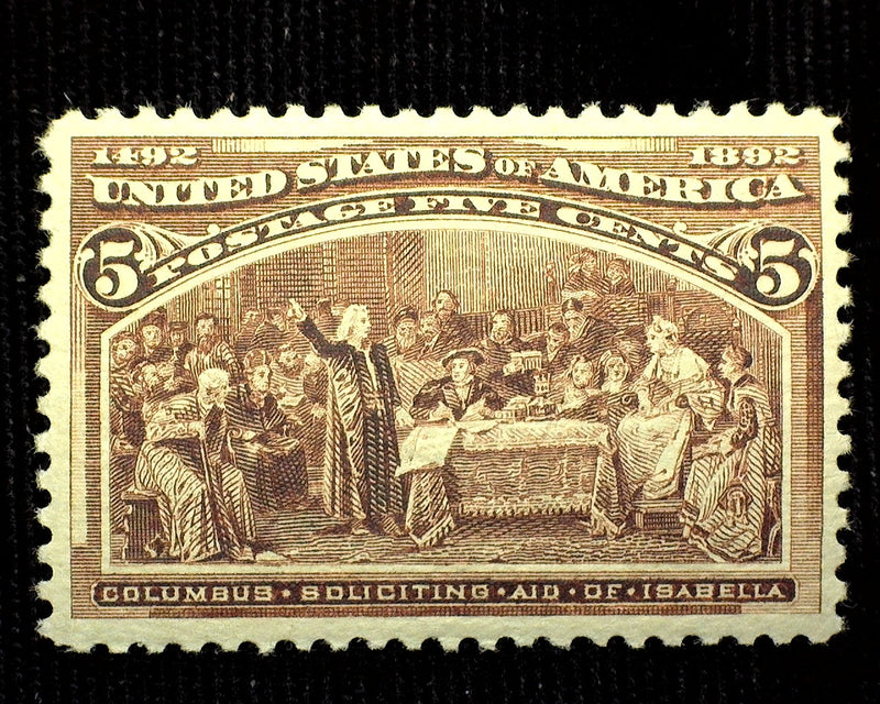 #234 5c Columbian Fresh and choice. A Beauty! Mint Xf NH - US Stamp