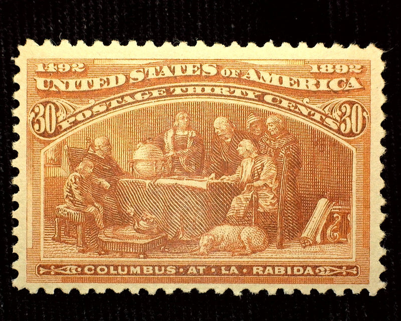 #239 30c Columbian 9/14 PSAG Cert stating NH. A lovely stamp. Fresh. Mint Vf NH - US Stamp