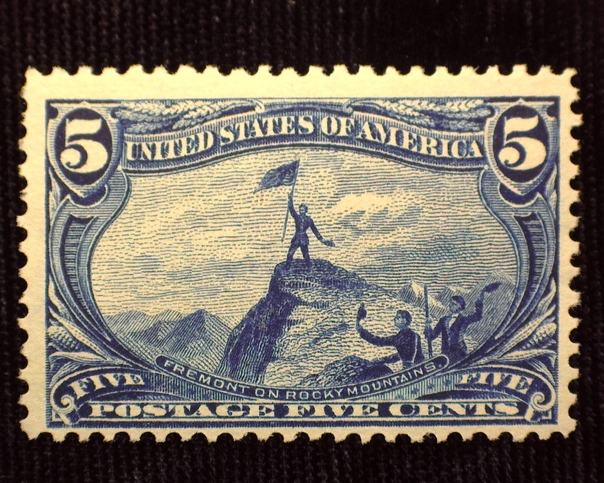 #288 5 cent Trans Mississippi Deep color. Mint F/Vf NH US Stamp