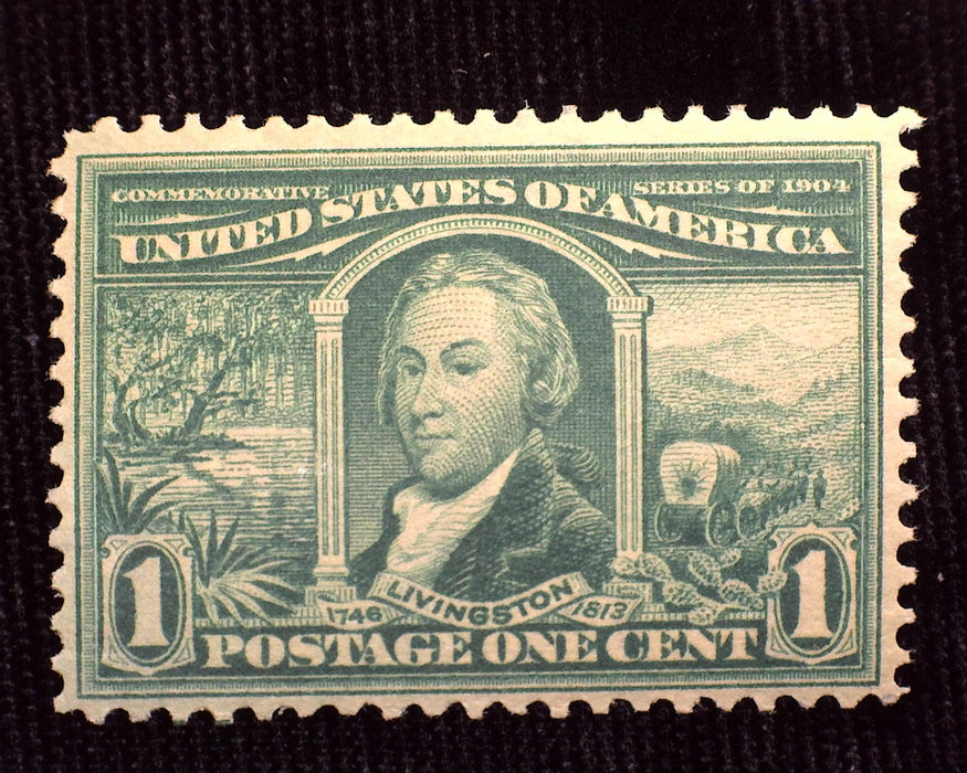 #323 1 cent Louisiana Purchase Mint Vf NH US Stamp