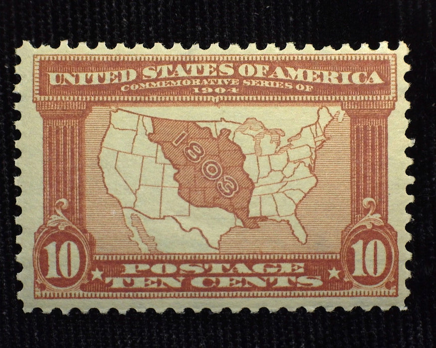 #327 10 cent Louisiana Purchase Mint Vf/Xf NH US Stamp