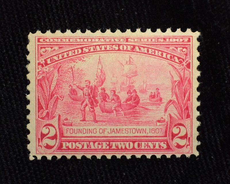 #329 2c Jamestown Mint F/Vf NH - US Stamp