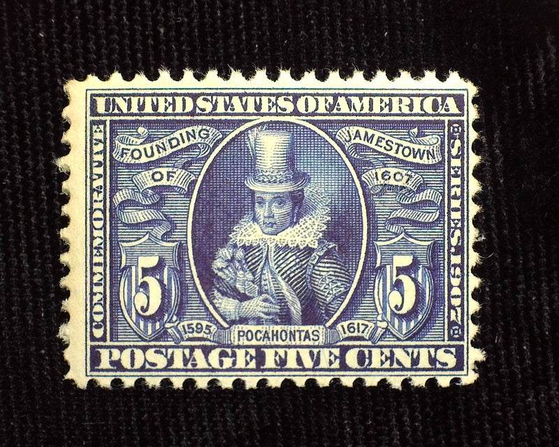 #330 5c Jamestown Mint F NH - US Stamp