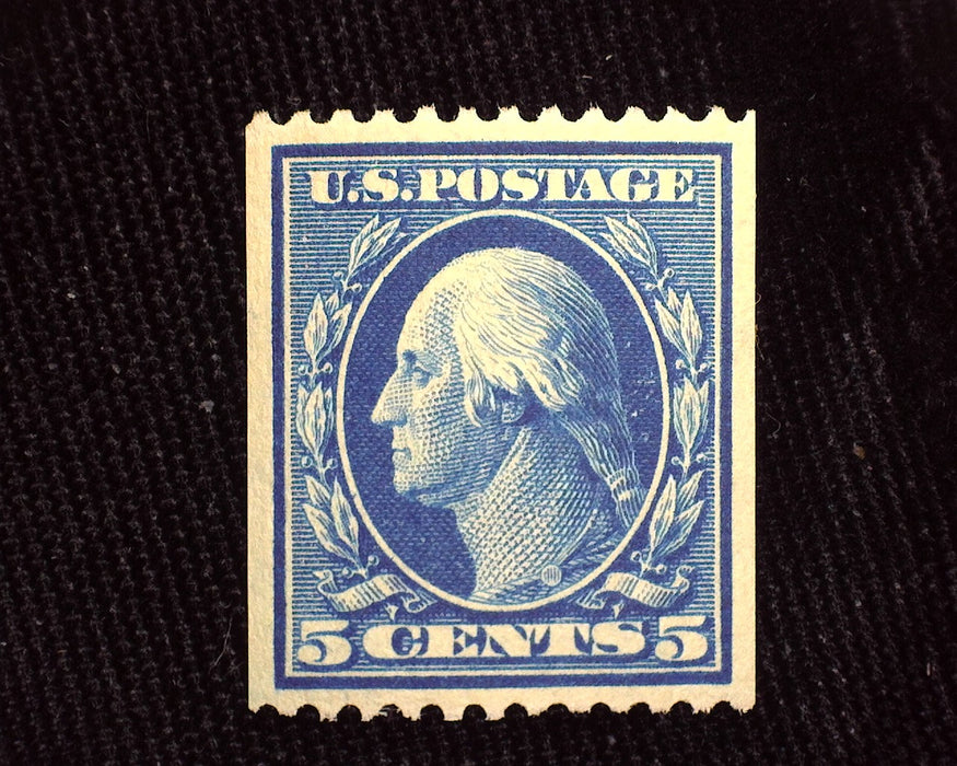 #351 5c Washington Fresh and choice. Mint Xf NH US Stamp
