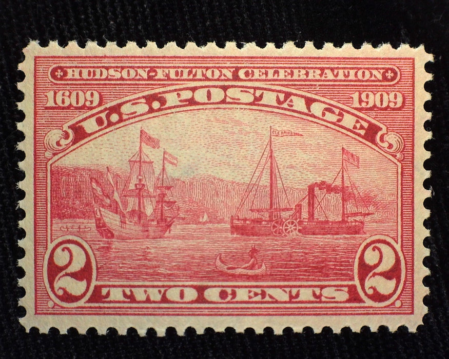 #372 Mint 2 cent Hudson Fulton. Vf/Xf NH US Stamp